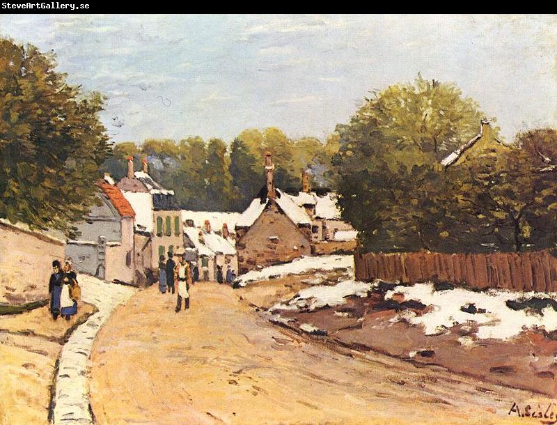 Alfred Sisley Erster Schnee in Louveciennes